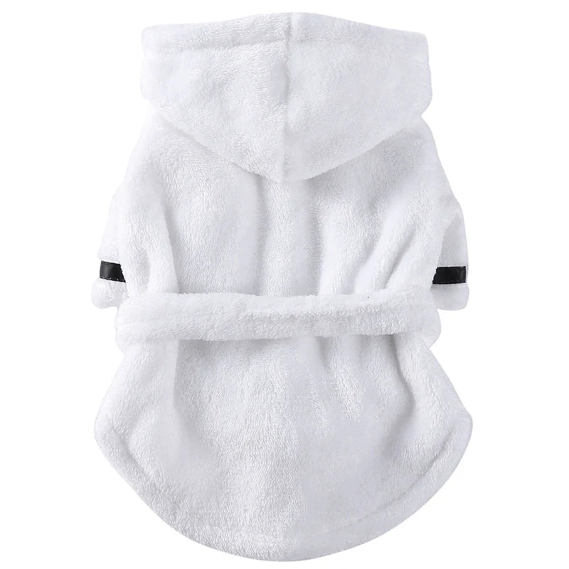 Pet Dog Bathrobe Dog Pajamas Sleeping Clothes Soft Pet Bath Drying Towel Clothes for for Puppy Dogs Cats Pet Nightwear