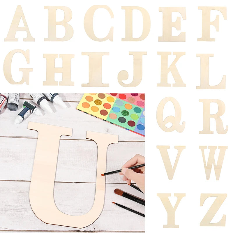 1pcs 30cm Wooden Letters For Wall Decorations Crafts Nursery Kids Baby Room Alphabet Name Diy Word Wedding Party Art Home Decor