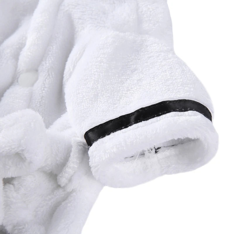 Pet Dog Bathrobe Dog Pajamas Sleeping Clothes Soft Pet Bath Drying Towel Clothes for for Puppy Dogs Cats Pet Nightwear