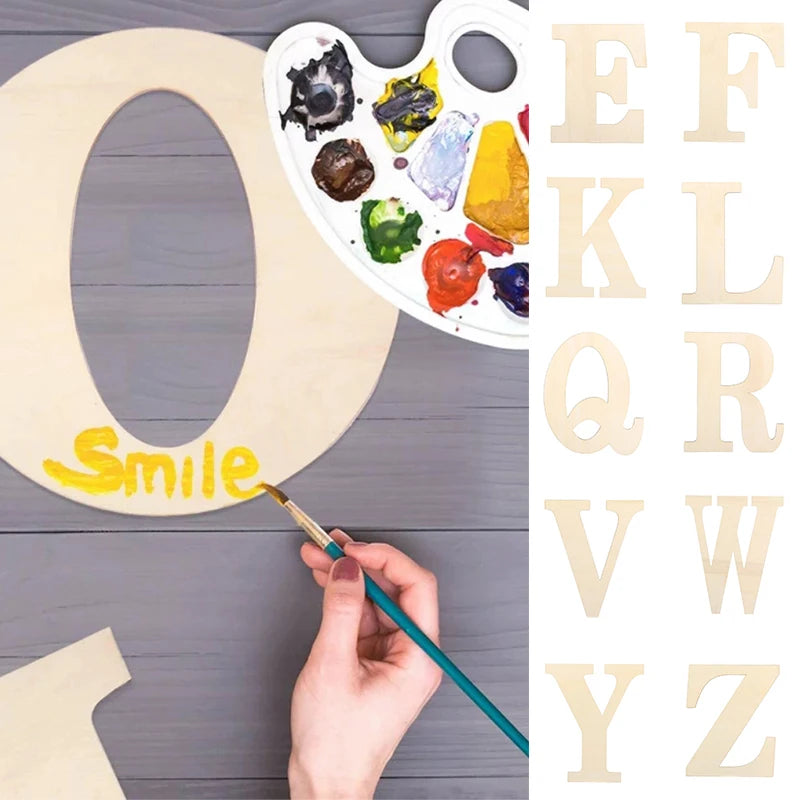 1pcs 30cm Wooden Letters For Wall Decorations Crafts Nursery Kids Baby Room Alphabet Name Diy Word Wedding Party Art Home Decor